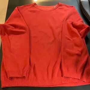 Men's XL Tommy Bahama Silk-Cotton Blend Orange Sweater